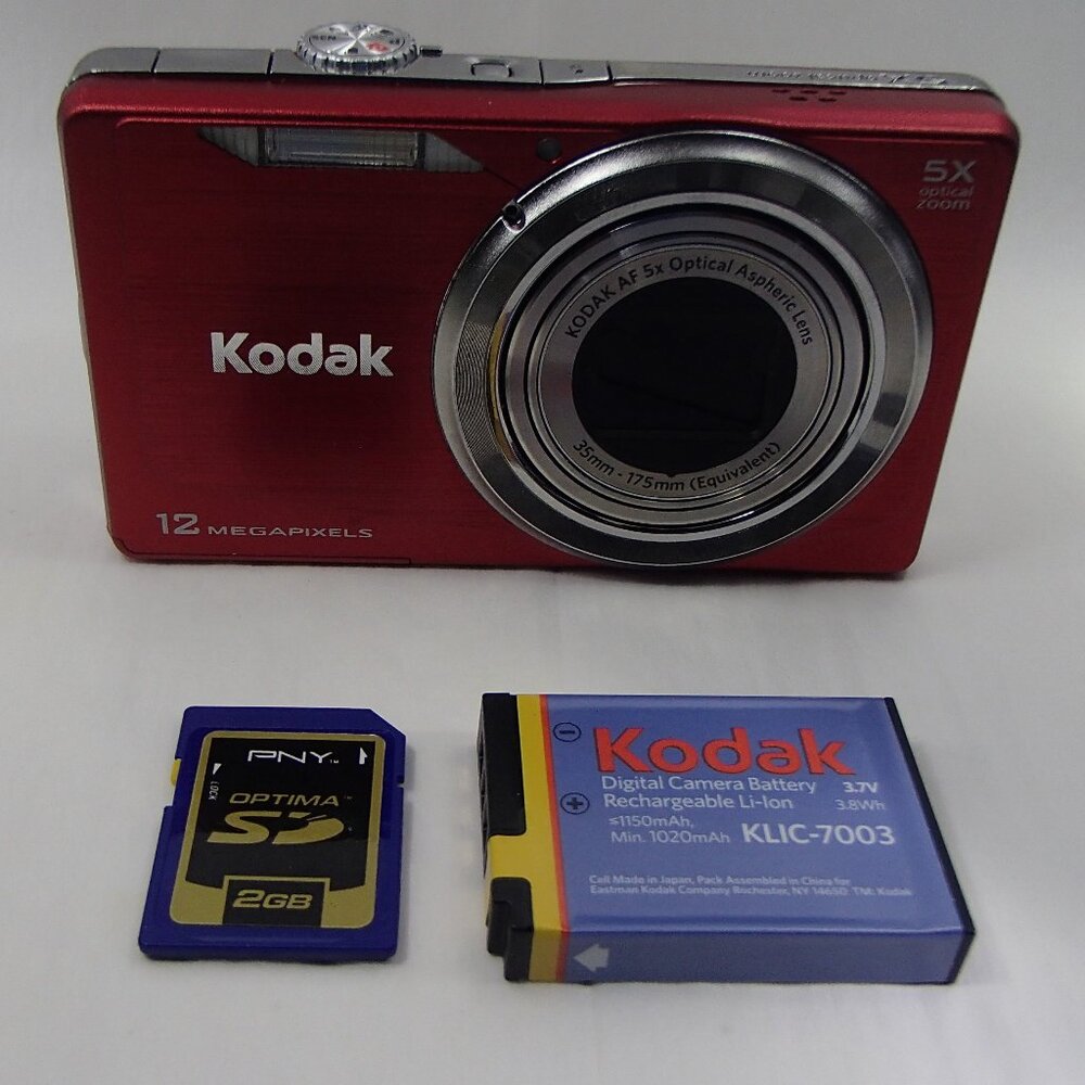 Kodak EasyShare M381 Digital Camera Red No Battery Charger